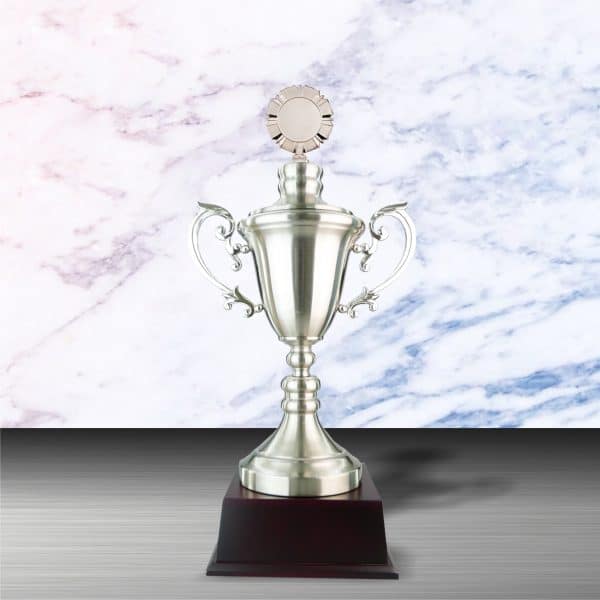 Silver Cup Trophies CTEXWS6067 – Exclusive White Silver Cup Trophy | Clazz Trophy Supplier Malaysia