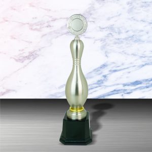 Silver Bowling Trophies CTEXWS6070 – Exclusive White Silver Bowling Trophy | Trophy Supplier at Clazz Trophy Malaysia