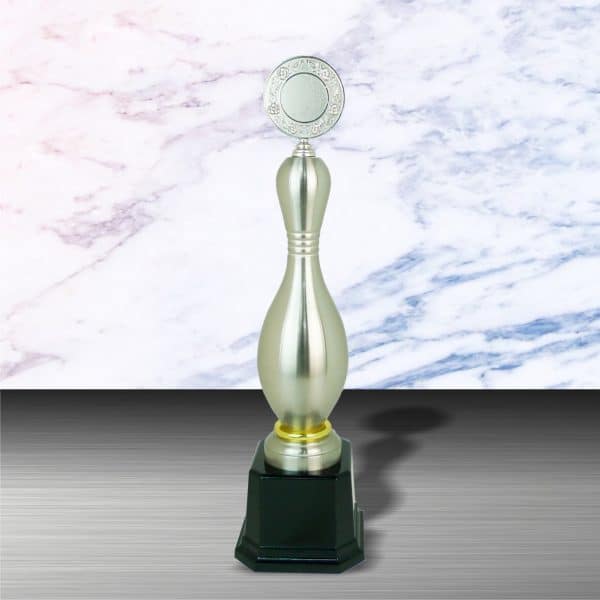 Silver Bowling Trophies CTEXWS6070 – Exclusive White Silver Bowling Trophy | Clazz Trophy Supplier Malaysia