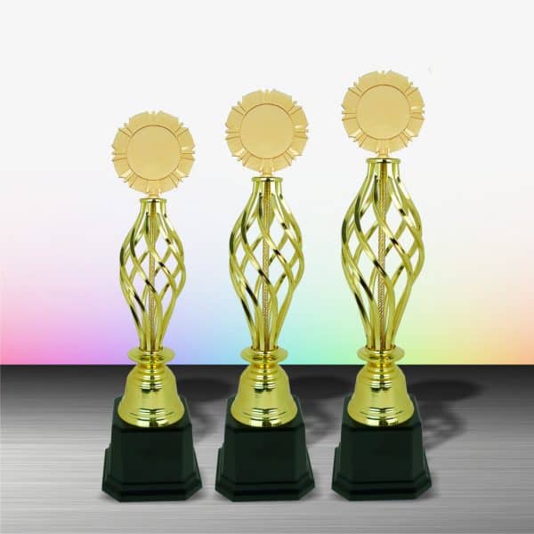 Gold colored White Silver Trophies CTEXWS6073 – Exclusive Gold White Silver Trophy | Clazz Trophy Supplier Malaysia