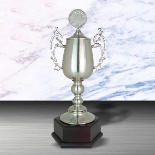 Silver Cup Trophies CTEXWS6082 – Exclusive White Silver Cup Trophy | Clazz Trophy Supplier Malaysia