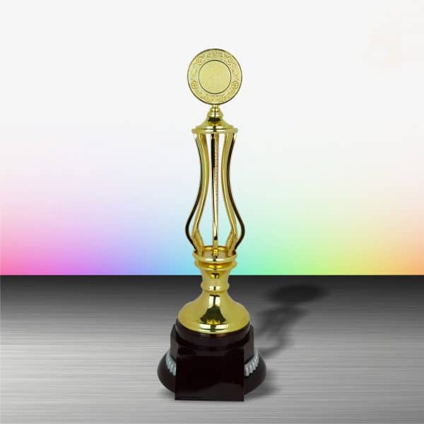 Gold colored White Silver Trophies CTEXWS6106 – Exclusive Gold Silver Trophy | Trophy Supplier at Clazz Trophy Malaysia