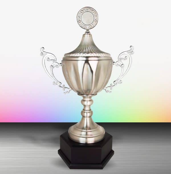 Silver Cup Trophies CTEXWS6113 – Exclusive White Silver Cup Trophy | Clazz Trophy Supplier Malaysia