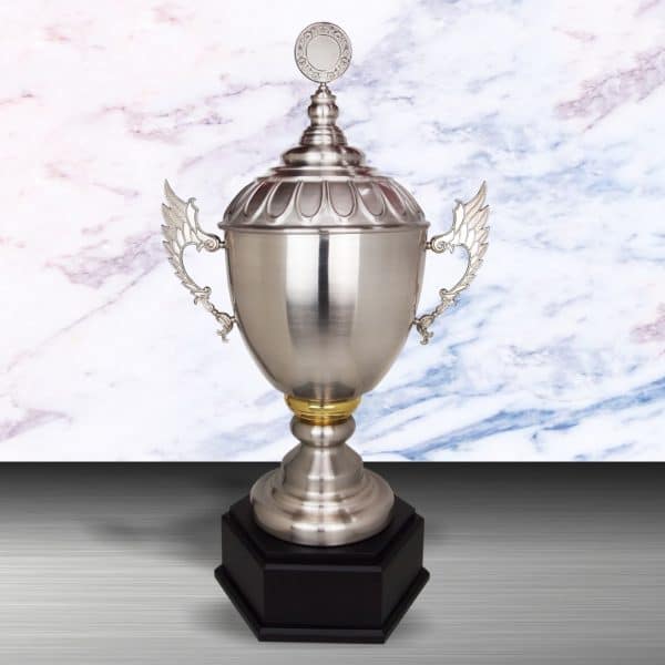 Silver Challenge Trophies CTEXWS6114 – Exclusive White Silver Cup Trophy (Challenge Trophy) | Clazz Trophy Supplier Malaysia