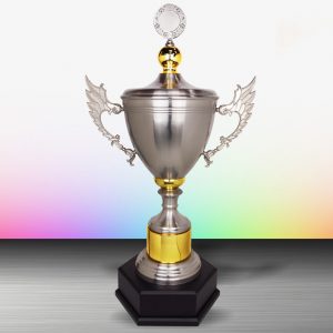 Silver Cup Trophies CTEXWS6117 – Exclusive White Silver Cup Trophy | Trophy Supplier at Clazz Trophy Malaysia