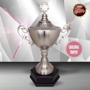 Silver Challenge Trophies CTEXWS6118 – Exclusive White Silver Trophy (Challenge Trophy) | Trophy Supplier at Clazz Trophy Malaysia