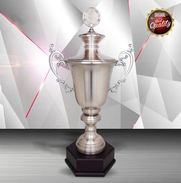 Silver Cup Trophies CTEXWS6123 – Exclusive White Silver Cup Trophy | Clazz Trophy Supplier Malaysia