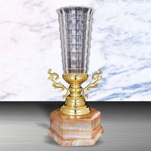 Silver Crystal Vase Trophies CTEXWS6127 – Exclusive White Silver Crystal Vase Trophy | Trophy Supplier at Clazz Trophy Malaysia
