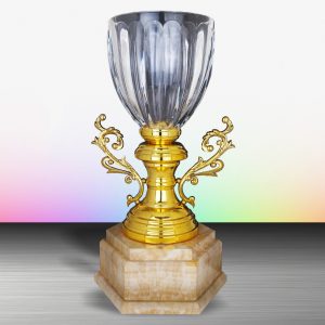 Silver Crystal Vase Trophies CTEXWS6131 – Exclusive White Silver Crystal Vase Trophy | Trophy Supplier at Clazz Trophy Malaysia
