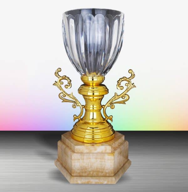 Silver Crystal Vase Trophies CTEXWS6131 – Exclusive White Silver Crystal Vase Trophy | Clazz Trophy Supplier Malaysia