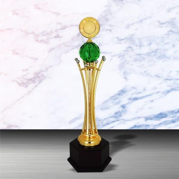 Gold colored White Silver Trophies CTEXWS6143 – Exclusive Gold Silver Trophy | Clazz Trophy Supplier Malaysia