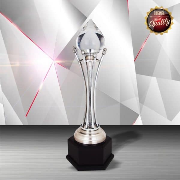 White Silver Trophies CTEXWS6144 – Exclusive White Silver Trophy | Clazz Trophy Supplier Malaysia