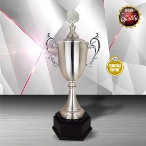 Silver Cup Trophies CTEXWS6150 – Exclusive White Silver Cup Trophy | Trophy Supplier at Clazz Trophy Malaysia