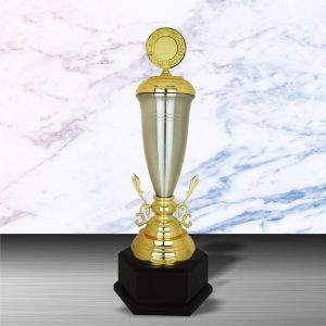 Gold colored White Silver Trophies CTEXWS6155 – Exclusive Gold Silver Trophy | Trophy Supplier at Clazz Trophy Malaysia
