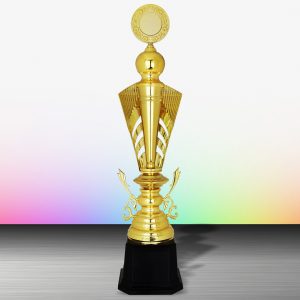 Gold colored White Silver Trophies CTEXWS6162 – Exclusive Gold Silver Trophy | Trophy Supplier at Clazz Trophy Malaysia