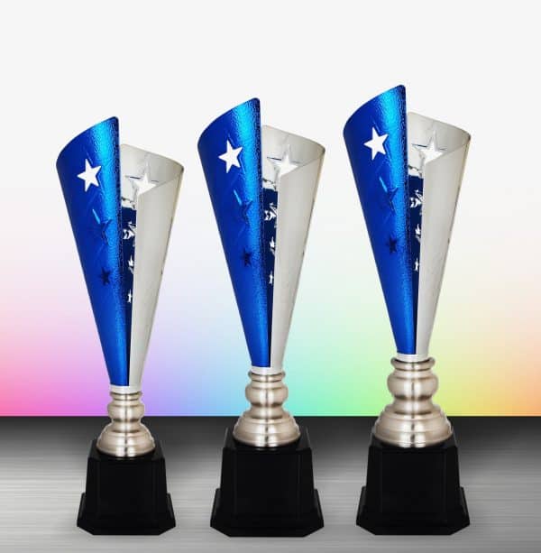 Silver Star Trophies CTEXWS6168 – Exclusive White Silver Star Trophy | Clazz Trophy Supplier Malaysia