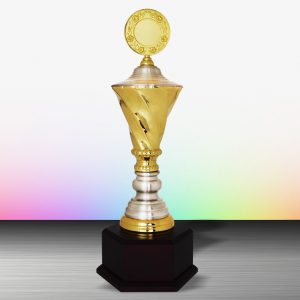 Gold colored White Silver Trophies CTEXWS6171 – Exclusive Gold Silver Trophy | Trophy Supplier at Clazz Trophy Malaysia