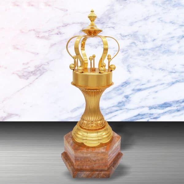 Gold colored White Silver Trophies CTEXWS6183 – Exclusive Gold Silver Trophy | Trophy Supplier at Clazz Trophy Malaysia