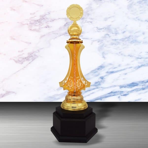 Gold colored White Silver Trophies CTEXWS6191 – Exclusive Gold Silver Trophy | Trophy Supplier at Clazz Trophy Malaysia