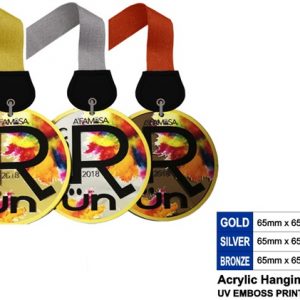 Round Acrylic Medals CTSP5044 – Acrylic Hanging Medal | Clazz Trophy Supplier Malaysia