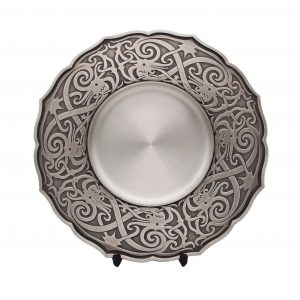 Traditional Pewter Series CTWP7223 – Traditional Motion Pewter Tray | Clazz Trophy Supplier Malaysia