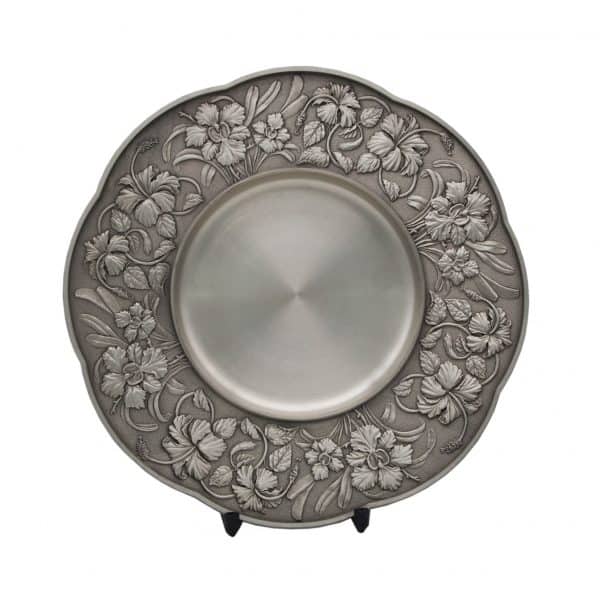 Traditional Pewter Series CTWP7231 – Bunga Raya Pewter Plate | Trophy Supplier at Clazz Trophy Malaysia