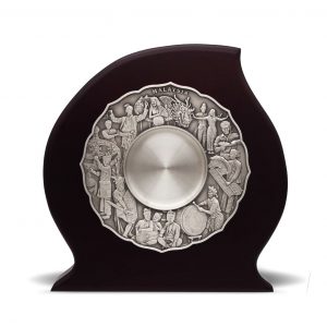 Wooden Pewter Series CTWP7233 – Wooden Plaque With Cultural Dance Pewter Plate | Trophy Supplier at Clazz Trophy Malaysia