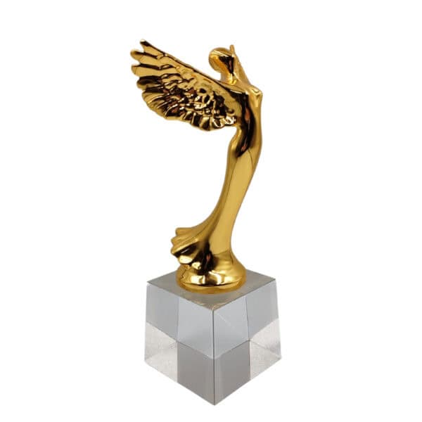 Beauty Pageant Sculpture Trophies CTIMT360G – Golden Beauty Pageant Sculpture | Clazz Trophy Supplier Malaysia