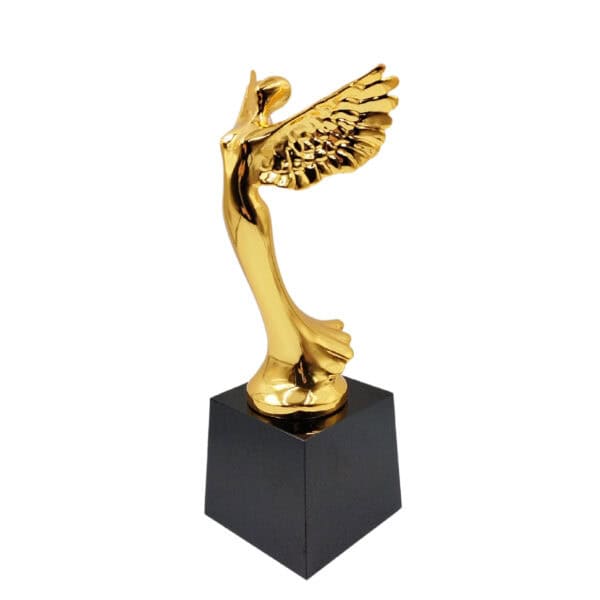 Beauty Pageant Sculpture Trophies CTIMT360G – Golden Beauty Pageant Sculpture | Clazz Trophy Supplier Malaysia