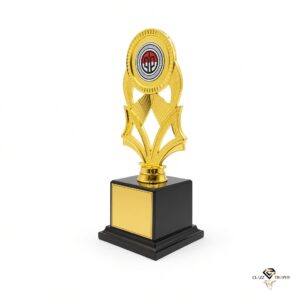 Beautiful Acrylic Trophies Golden Plastic Trophies CT0014 | Clazz Trophy Supplier Malaysia