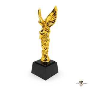 Beautiful Sculpture Trophies Golden Wings Trophies CT0008 | Clazz Trophy Supplier Malaysia