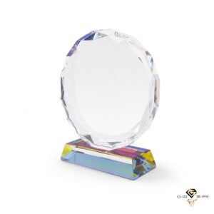 Beautiful Crystal Plaques Premium Round Rainbow Crystal Plaques CT0003 | Trophy Supplier at Clazz Trophy Malaysia Beautiful Crystal Plaques Premium Round Rainbow Crystal Plaques CT0003 | Clazz Trophy Supplier Malaysia